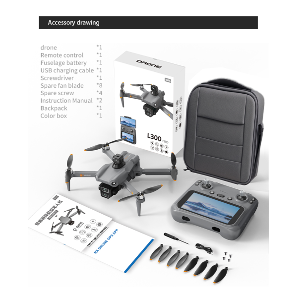 Профессиональный Квадрокоптер LYZRC L300 PRO Ultra Max GPS, до 3000 м, 50 м. полета / 2 аккумулятора Профессиональный Квадрокоптер LYZRC L300 PRO Ultra Max GPS, до 3000 м, 50 м. полета / 2 аккумулятора