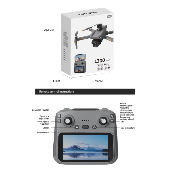 Профессиональный Квадрокоптер LYZRC L300 PRO Ultra Max GPS, до 3000 м, 50 м. полета / 2 аккумулятора Профессиональный Квадрокоптер LYZRC L300 PRO Ultra Max GPS, до 3000 м, 50 м. полета / 2 аккумулятора