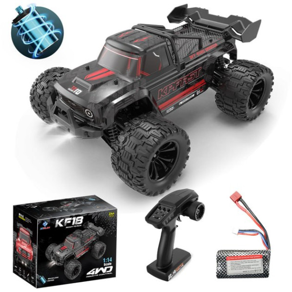 Машинка KF18 на радиоуправлении 1:14 внедорожник 4WD до 45 км/ч Радиоуправляемый джип монстр-трак