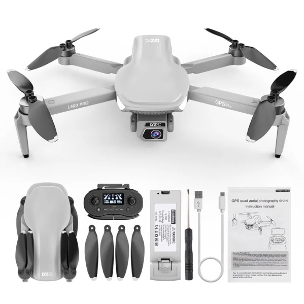 Квадрокоптер для сьемок LYZRC L500 PRO с камерой Ultra HD 4K, FPV, БК двигатели, 1200 м, 25 мин