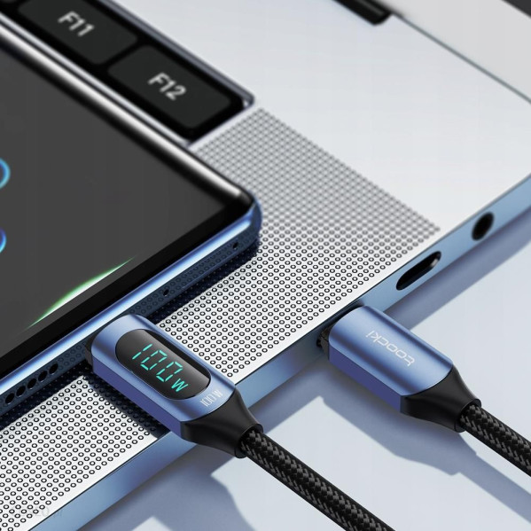 Кабель USB Type-C для мобильных устройств Toocki 1 м черный Кабель USB Type-C для мобильных устройств Toocki 1 м черный