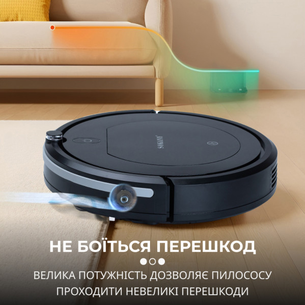 Робот-пылесос SOKANY SK-13017 с пультом ДУ, черный Робот-пылесос SOKANY SK-13017 с пультом ДУ, черный