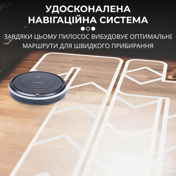Робот-пылесос SOKANY SK-13017 с пультом ДУ, черный Робот-пылесос SOKANY SK-13017 с пультом ДУ, черный