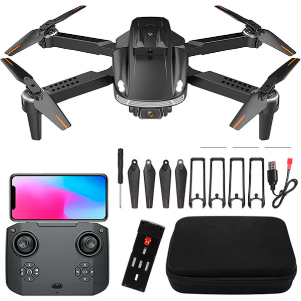 Квадрокоптер с камерой K105 Max – RC Mini Drone 4K и HD FPV, обход помех до 20 мин. полета + КЕЙС