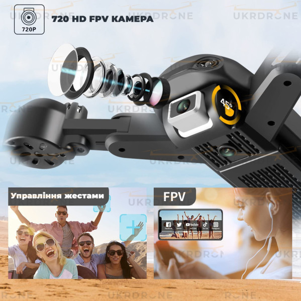 Квадрокоптер с камерой 4DRC V12 дрон 4К HD FPV 15 минут полета (2 Аккумулятора) Квадрокоптер с камерой 4DRC V12 дрон 4К HD FPV 15 минут полета (2 Аккумулятора)