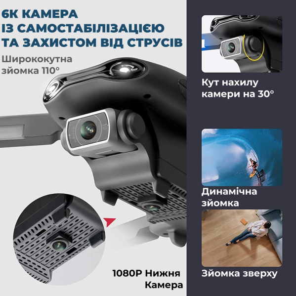 Квадрокоптер с камерой 4DRC F9 дрон с 4K FPV, ESC, GPS, БК моторы, до 1,2км, до 30 мин + СУМКА Квадрокоптер с камерой 4DRC F9 дрон с 4K FPV, ESC, GPS, БК моторы, до 1,2км, до 30 мин + СУМКА