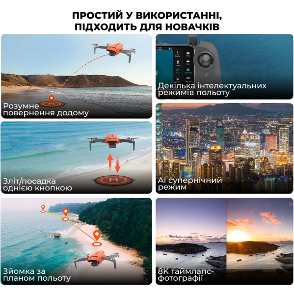 Профессиональный дрон FIMI Mini 3 Combo 4K HDR – дальность 9 км, 2 аккумулятора Профессиональный дрон FIMI Mini 3 Combo 4K HDR – дальность 9 км, 2 аккумулятора
