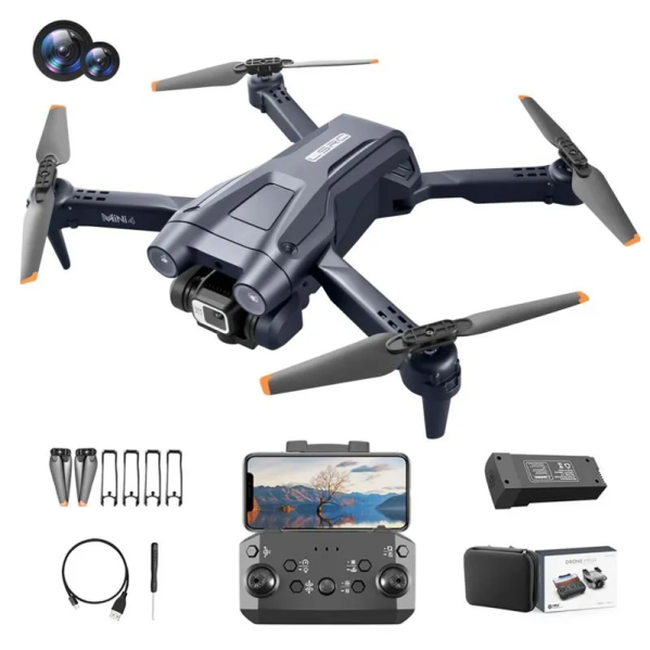 Квадрокоптер с 4K камерой LSRC Mini 4 дрон, FPV, обход препятствий, до 20 мин. полета Квадрокоптер с 4K камерой LSRC Mini 4 дрон, FPV, обход препятствий, до 20 мин. полета