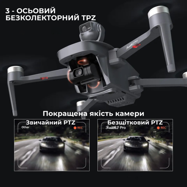 Квадрокоптер C-fly Faith 2 PRO - Дрон с GPS, FPV, БК моторы, до 8 км, до 35 мин. полета Квадрокоптер C-fly Faith 2 PRO - Дрон с GPS, FPV, БК моторы, до 8 км, до 35 мин. полета
