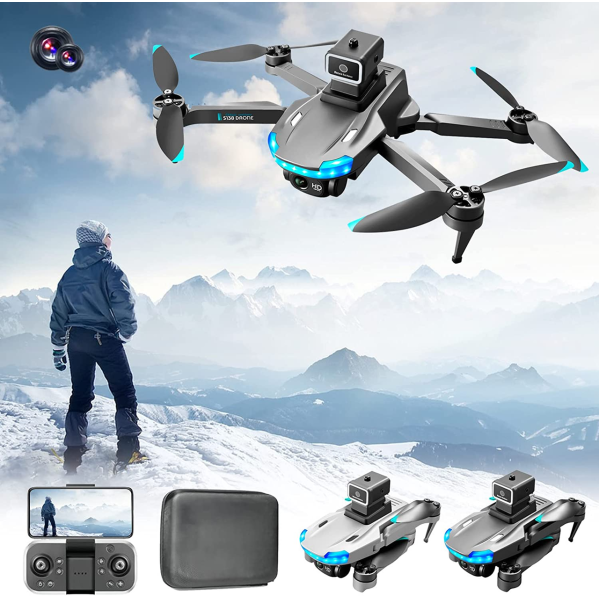 Квадрокоптер с камерой Mini Drone S138 - мини дрон 4K, FPV, БК двигатели  150 м, 20 хв. + КЕЙС