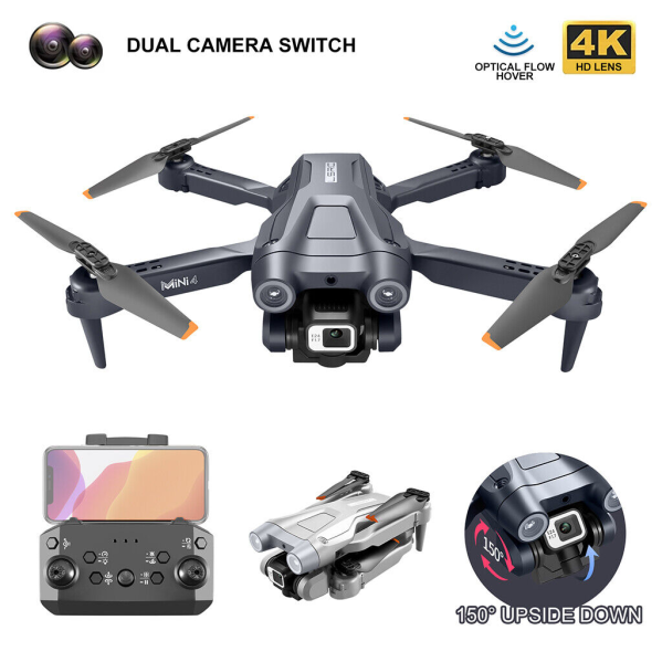 Квадрокоптер с камерой 4K ,LSRC Mini 4 дрон с 4K  FPV, до 20 мин. полета