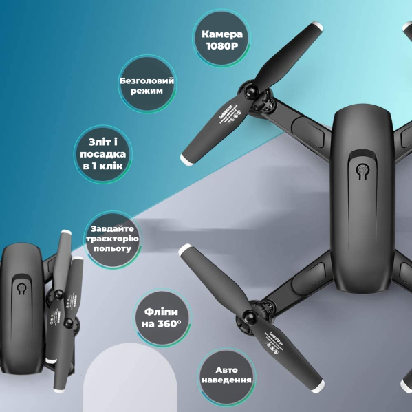 Квадрокоптер с камерой 4DRC F6 - дрон 4K GPS 5G Wi-Fi, FPV, 120 м.  до 25 мин. полета+ КЕЙС