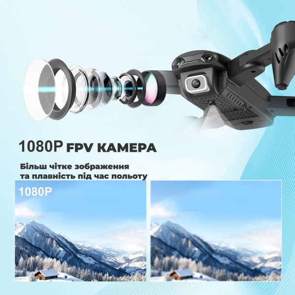 Квадрокоптер с камерой 4DRC F6 - дрон 4K GPS 5G Wi-Fi, FPV, 120 м.  до 25 мин. полета+ КЕЙС