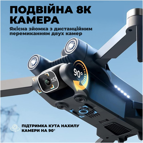 Квадрокоптер с камерой LSRC S1S Mini Drone - 4K, FPV БК моторы 100 м. до 30 хв. (2 аккумулятора) Квадрокоптер с камерой LSRC S1S Mini Drone - 4K, FPV БК моторы 100 м. до 30 хв. (2 аккумулятора)