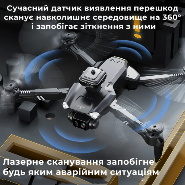 Квадрокоптер с камерой 4DRC V28S - дрон с 5G 4К HD FPV, предупреждение помех 25 мин. полета