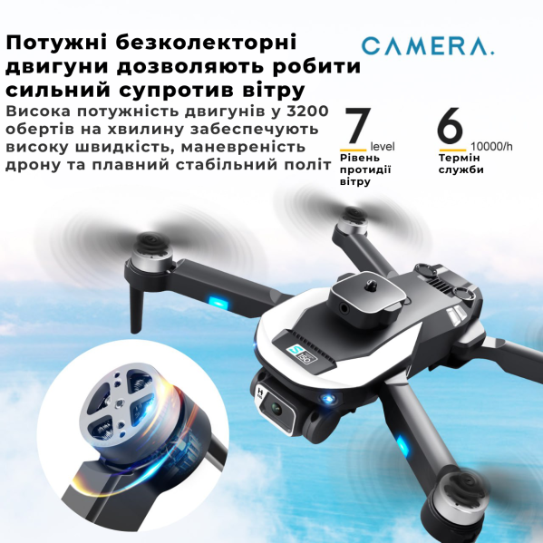 Квадрокоптер S150 с 4K Dual Camera, системой обхода помех, до 20 мин полет, дальность до 200 м