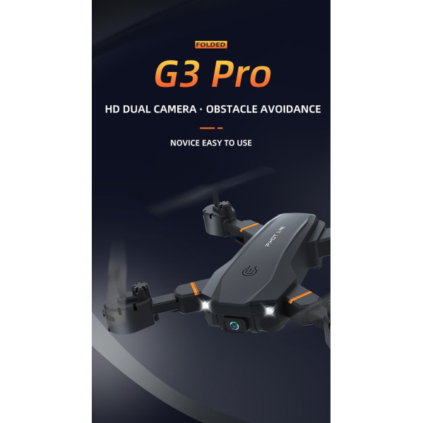 КВАДРОКОПТЕР PIHOT G3 PRO 2 дрон Wifi, 4K,с двойной камерой. дальность полета до 150м.время полета до 15 мин.