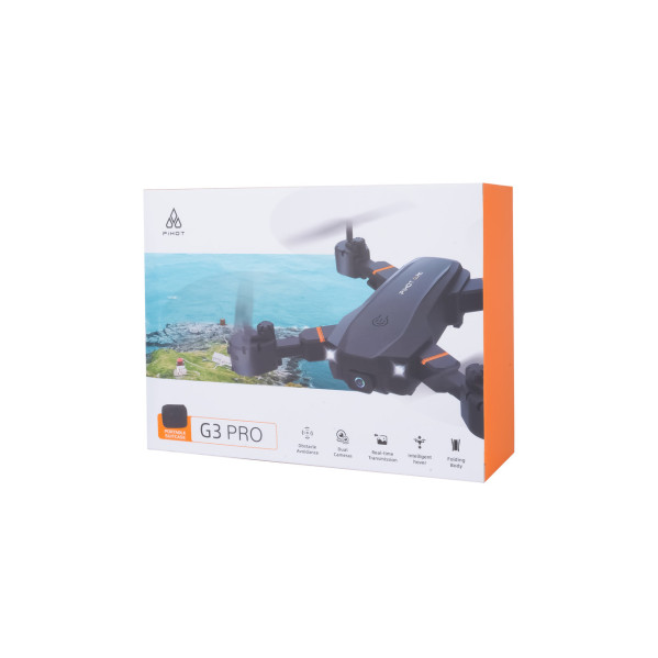 КВАДРОКОПТЕР PIHOT G3 PRO 2 дрон Wifi, 4K,с двойной камерой. дальность полета до 150м.время полета до 15 мин.