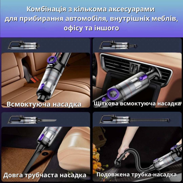 Мощный Аккумуляторный Ручной Пылесос Aspiring Brushless 15000 Pa Беспроводной Пылесос для Дома и авто Мощный Аккумуляторный Ручной Пылесос Aspiring Brushless 15000 Pa Беспроводной Пылесос для Дома и авто