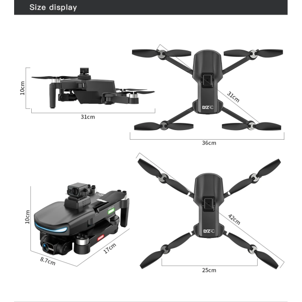 Квадрокоптер дрон с камерой LYZRC L800 PRO 3-осевой подвес 4K HD, GPS, FPV до 1200 м, 26м. полета + кейс Квадрокоптер дрон с камерой LYZRC L800 PRO 3-осевой подвес 4K HD, GPS, FPV до 1200 м, 26м. полета + кейс