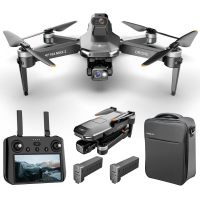 Дрон с 4K камерой для разведки Kfplan KF104 Max, ESC, 5G WI-FI, GPS, FPV, БК моторы, 6000 м, до 80 мин, 2 аккумулятора