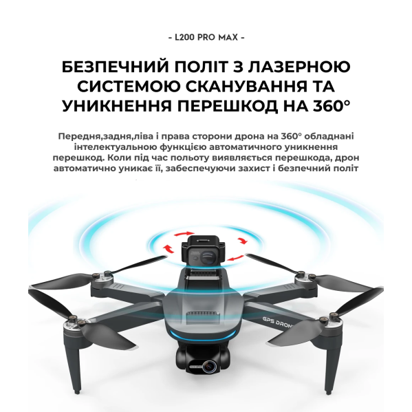 Квадрокоптер LYZRC L200 PRO 2-осевой подвес 4K HD, GPS, FPV до 1500 м, 25м. полета + 1 аккумулятор SD карта Квадрокоптер LYZRC L200 PRO 2-осевой подвес 4K HD, GPS, FPV до 1500 м, 25м. полета + 1 аккумулятор SD карта