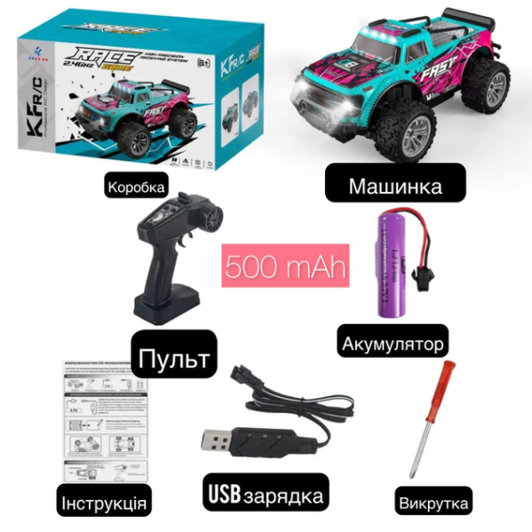 Радиоуправляемая машинка на пульте KFplan KF23 джип 1:20 2WD, 20 км/ч, 2 АКБ Радиоуправляемая машинка на пульте KFplan KF23 джип 1:20 2WD, 20 км/ч, 2 АКБ