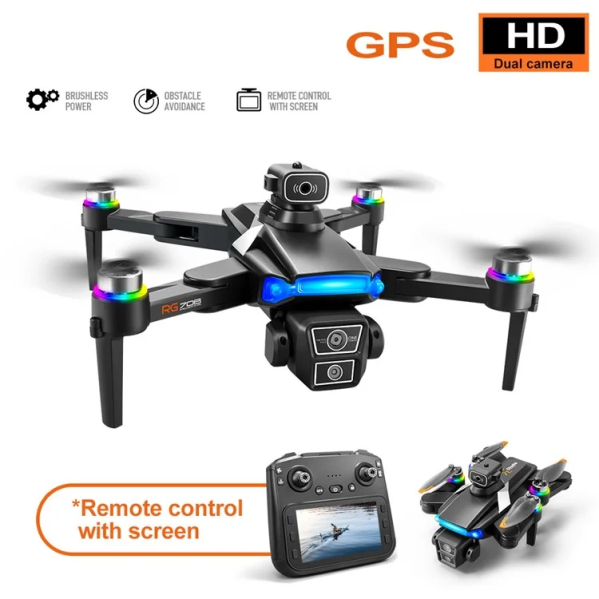 Квадрокоптер дрон с камерой RG706 MAX 4K HD, GPS, FPV 2 км 25 м. полета + кейс