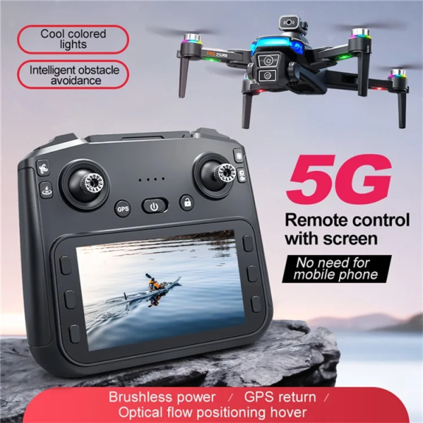 Квадрокоптер дрон с камерой RG706 MAX 4K HD, GPS, FPV 2 км 25 м. полета + кейс