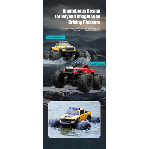 Машинка на пульте управления JJRC C8816 джип 1:16  амфибия Радиоуправляемый автомобиль внедорожник