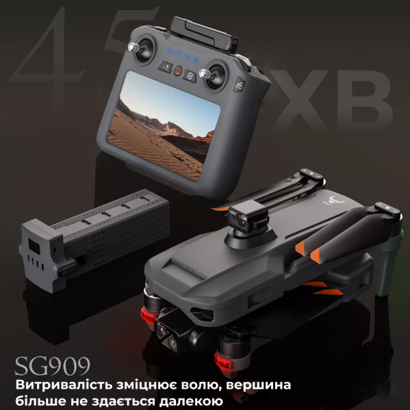 Профиссиональный Квадрокоптера ZLL SG909 MAX 4K дрон с 3-х подвесом, 10 км, FCC, HD камера, экран на пульте Профиссиональный Квадрокоптера ZLL SG909 MAX 4K дрон с 3-х подвесом, 10 км, FCC, HD камера, экран на пульте