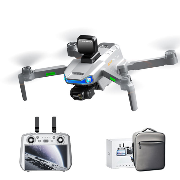 Дрон профессиональный AE3 Pro Max с камерой 8K, GPS, 6 км, 30 мин, с экраном на пульте