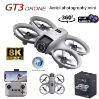 Дрон GT3 Mini с камерой 8K Wi-Fi FPV, Hover, сенсорное избегание препятствий, 10 мин полет