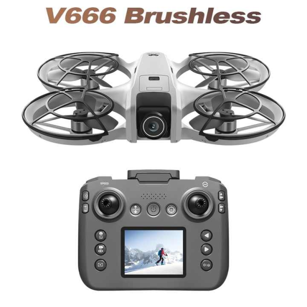 Мини квадрокоптер V666 NEW 2025 дрон с  камерой mini drone, до 300 м. до 15 мин полета