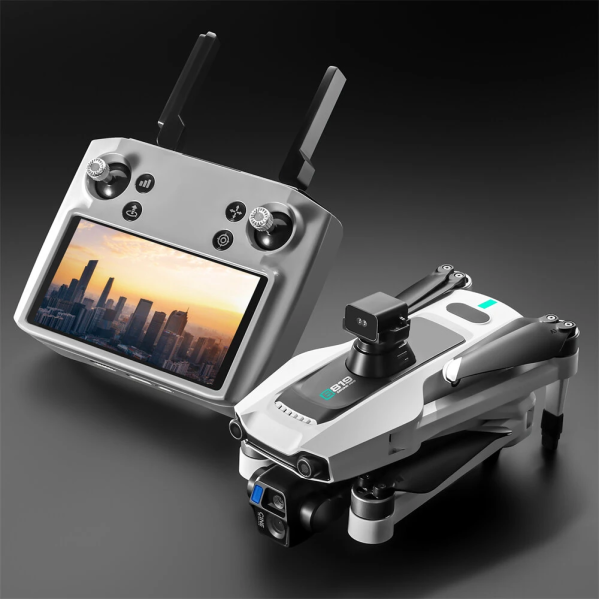 Квадрокоптер YLR/C S819 PRO — дрон 2.7K камера, 6 км, GPS, сенсорный экран, 3-осевой подвес