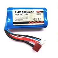 Литий-ионная аккумуляторная батарея 7,4 В 1300mAh для радиоуправляемых моделей SG та  16101 и 16102