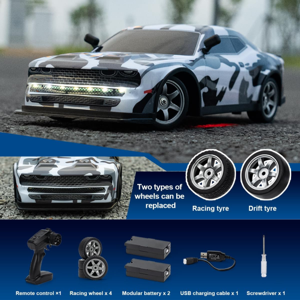 Радиоуправляемая дрифт-машина SJY S922 1:16 4WD RC дрифт автомобиль с LED и двумя аккумуляторами