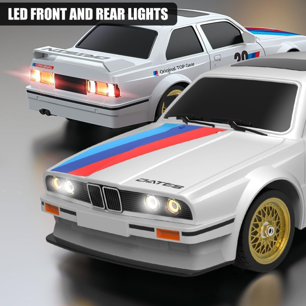 Радиоуправляемая дрифт-машина BMW E30 RC Дрифт-кар 1:16 30 км/ч 4WD с полным приводом + сменные шины