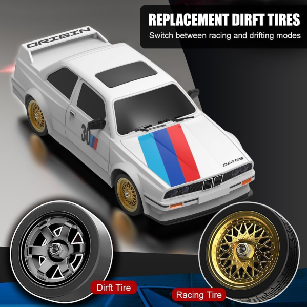 Радиоуправляемая дрифт-машина BMW E30 RC Дрифт-кар 1:16 30 км/ч 4WD с полным приводом + сменные шины