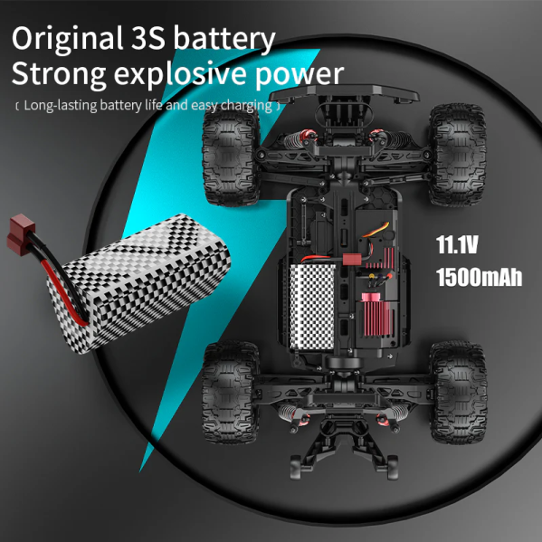 Машинка на радиоуправлении KF10 Brushless 1:10 – бесщеточный 4WD джип до 50 км/ч 4x4 Профессиональная 1 АКБ