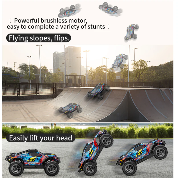Машинка на радиоуправлении KF10 Brushless 1:10 – бесщеточный 4WD джип до 50 км/ч 4x4 Профессиональная 1 АКБ