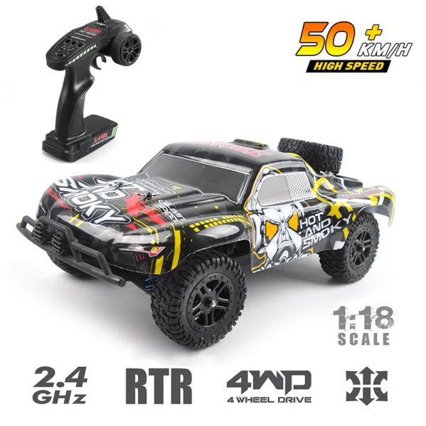 Монстр-трак KFPLAN KF19-B 1:18 — машинка на радиоуправлении 4WD до 30 км/ч до 22 минут катания