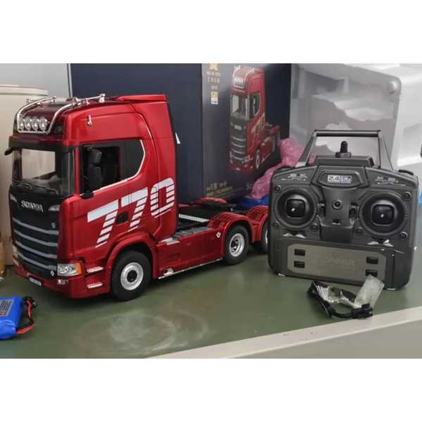 Радиоуправляемая модель Камаз фура RC 770s 1/18 с Пультом и Звуковыми Эффектами с прицепом