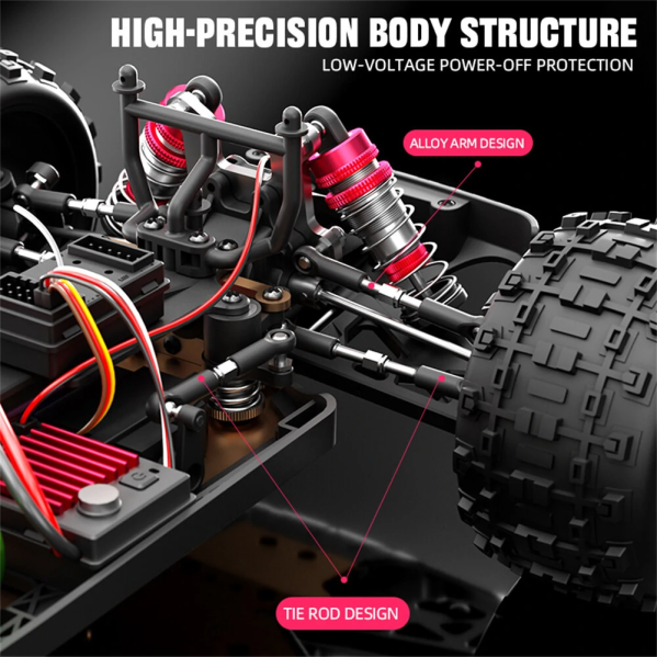 Машинка на радиоуправлении JJRC C8803 4WD до 60 км/ч 1:12 БК мотор Внедорожник на пульте Радиоуправляемый джип