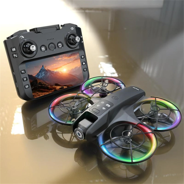 Квадрокоптер XKJ K200 MAX с экраном 5.9", Wi-Fi FPV, 480P камерой, оптическое позиционирование, дрон с кейсом