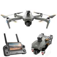 Квадрокоптер KF100 MAX с 4K камерой, GPS, лазерным обходом, 3-осевым подвесом, пультом с экраном, до 6 км, FPV