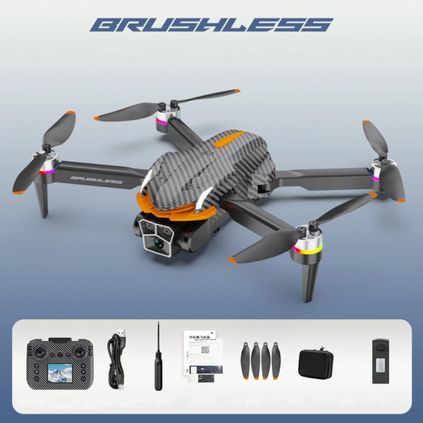 Квадрокоптер с экраном AE4 PRO, HD камера 480P, бесщеточный мотор, оптическое позиционирование, дрон с сумкой. Квадрокоптер с экраном AE4 PRO, HD камера 480P, бесщеточный мотор, оптическое позиционирование, дрон с сумкой.
