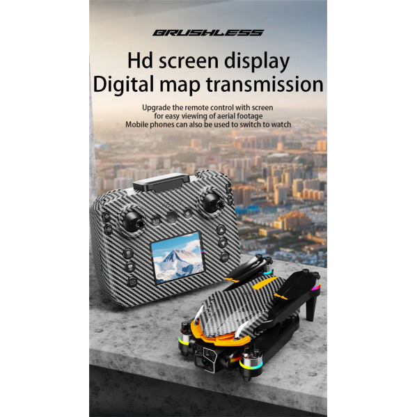 Квадрокоптер с экраном AE4 PRO, HD камера 480P, бесщеточный мотор, оптическое позиционирование, дрон с сумкой. Квадрокоптер с экраном AE4 PRO, HD камера 480P, бесщеточный мотор, оптическое позиционирование, дрон с сумкой.
