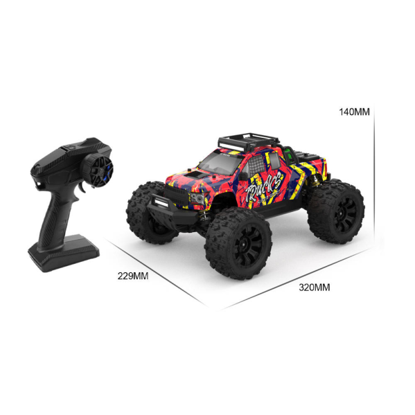 Машинка на радиоуправлении JIUSI PT14R 1:14 4x4  80 км/ч – Машинка RC быстрая бесщеточная 4WD с аккумулятором