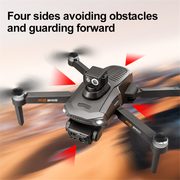 Квадрокоптер RG800 MAX дрон с двойной камерой, GPS, системой обхода препятствий и FPV, до 1200 м. 25 мин полет